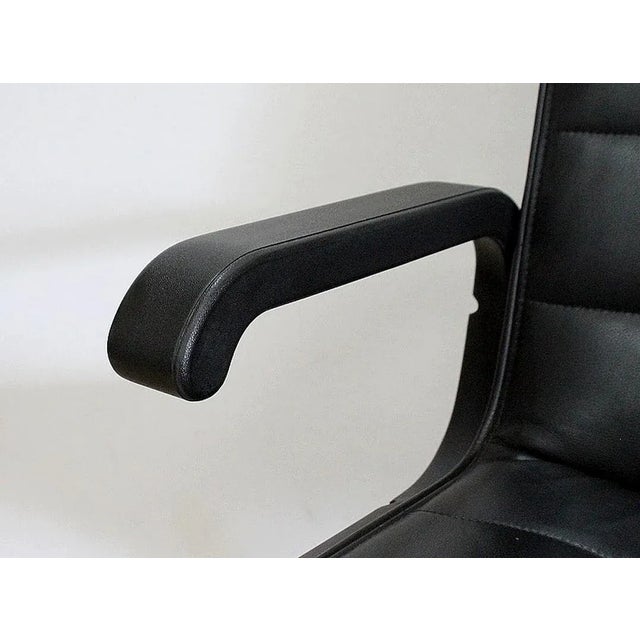 Set of Leather Office Chairs attributed to Richard Sapper for Knoll Inc. / Knoll International, 1979 For Sale - Image 10 of 18