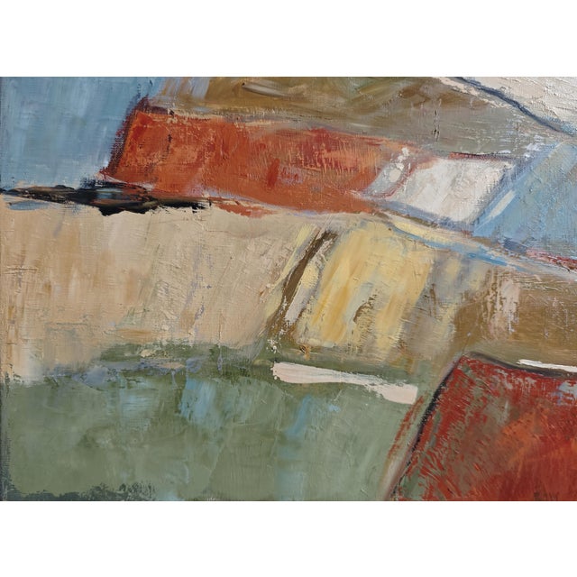Paint Towards the Clearing – Abstract Landscape, Original Oil Painting Framed by Sophie Dumont For Sale - Image 7 of 9