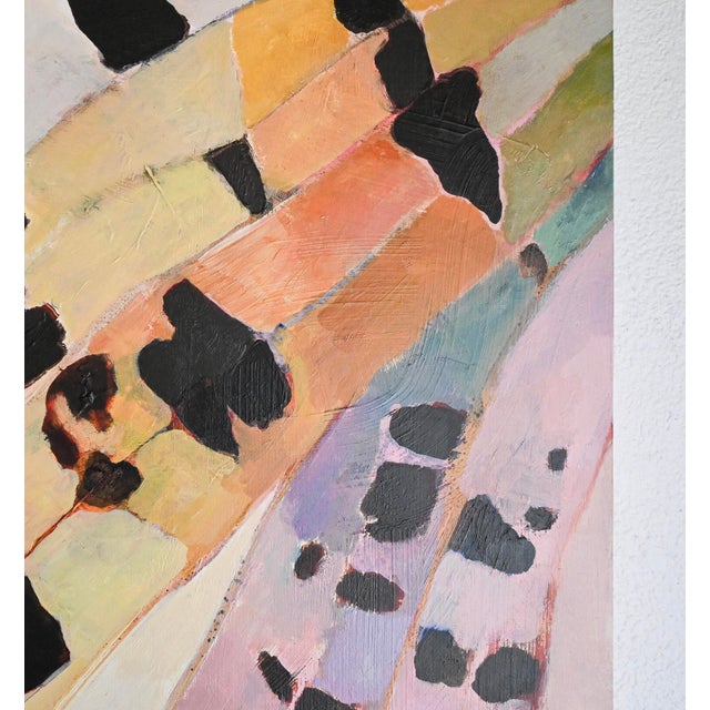 Abstract Abstract Colorful Painting on Wood by Hayley Kolar Titled Dreamscape I For Sale - Image 3 of 8
