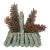 1960s Rustic Chalet Decor - Huge Pine Cones in Twig Basket For Sale