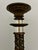Large Antique Bronze Brass Church Altar Candleholder For Sale - Image 4 of 12