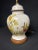 Dated from the 1960s. Country colonial style Faience lamp. Ginger jar shaped with a bright design. Beautiful rustic piece.