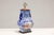 Blue and White Porcelain Table Lamp with Hand-Painted Court Scenes For Sale - Image 10 of 12