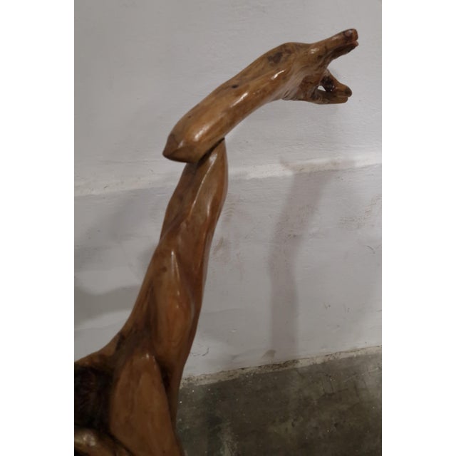 Tiburzi, Large Christ Sculpture, Olive Wood, 1920s For Sale - Image 17 of 18