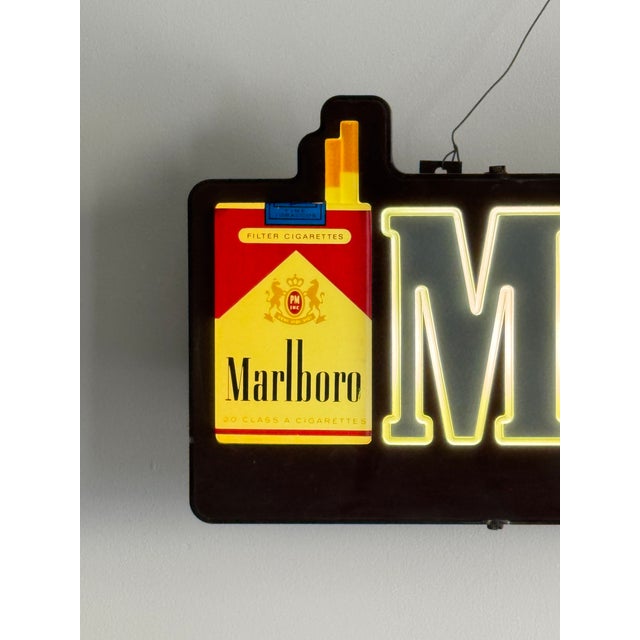 Original illuminated Marlboro advertising display sign manufactured by Everbrite Electric Signs for Philip Morris. Circa...
