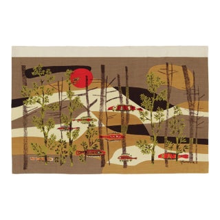 Vintage René Fumeron Pictorial Tapestry “Calypso” | Rug & Kilim For Sale