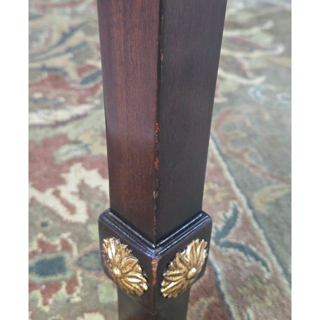 Mahogany & Brass Writing Desk, Althrop by Theodore Alexander For Sale - Image 18 of 18