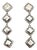 1990s Pair of John Hardy Estate Palu Hammered Drop Earrings 2" Silver For Sale