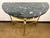 Maison Jansen Maison Jansen Style Brass and Black Marble Demilune Console Table For Sale - Image 4 of 6