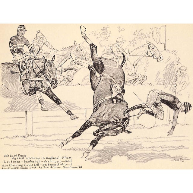 Art Sz: 9 1/2"H x 12 1/2"W 1933 Proof Plate for 'Spills and Thrills' Published by Charles Scribner's Sons New York 1933