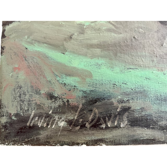 1940s Irving Davis Seascape Oil Painting For Sale - Image 4 of 4