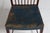 Vintage Dining Chairs in Mahogany with Blue Leather Seats from Fritz Hansen A/S, 1940s, Set of 8 For Sale - Image 11 of 18