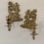 A delightful pair of vintage wall sconces that bring a sense of narrative to a room. Cast in metal and finished in a...