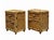 Wood Vintage Italian Rattan Bedside Tables, 1960s, Set of 2 For Sale - Image 7 of 7