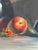 Vintage Still Life Oil Painting With Bottle, Ceramic Pitcher and Apple on Canvas Board For Sale - Image 4 of 10