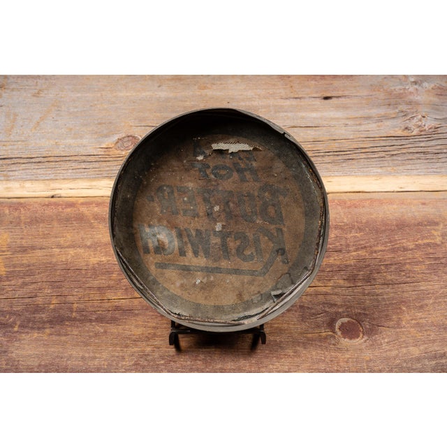 Industrial Mid 20th Century Kistwich Foods Butter Advertising Lithograph Tin For Sale - Image 3 of 3