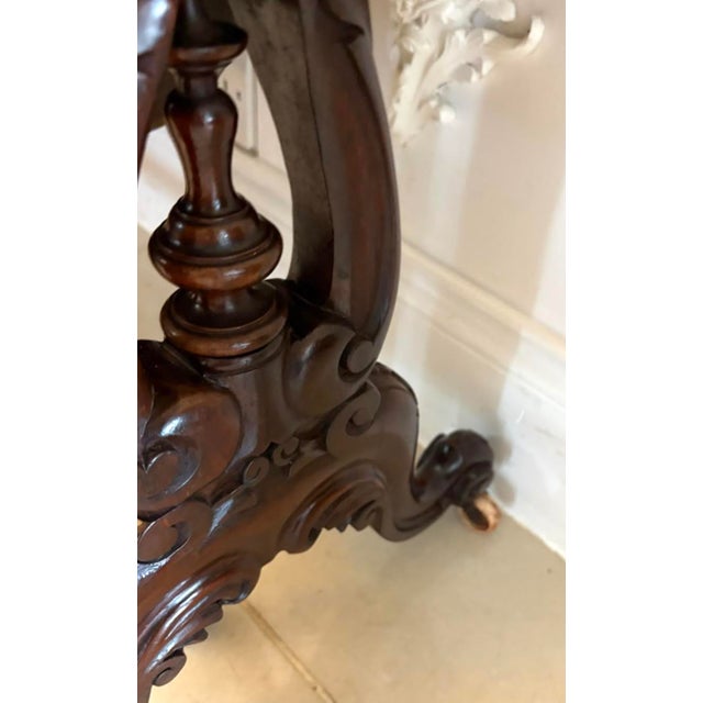 Antique Victorian Rosewood Drop Leaf Sutherland Occasional Table, 1850 For Sale - Image 12 of 17
