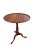 Traditional 1970s Walnut Pie Crust Side Table Georgian Style Tripod Pedestal For Sale - Image 3 of 18
