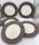 1960s Dansk Denmark Ihq Jens Harald Quistgaard’s ‘Fluted Flamestone’ 5 Dinner Plates For Sale In Palm Springs - Image 6 of 10