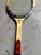 Vintage Collection of Miscellaneous Tennis Rackets With Guard and Hand Knit Cover For Sale - Image 9 of 12