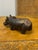 Vintage Carved Stone Hippopotamus Sculpture For Sale - Image 4 of 4
