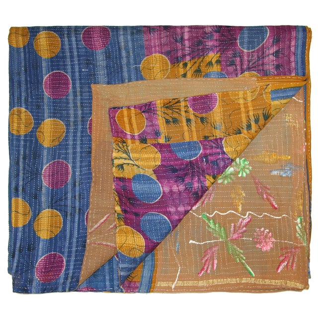 Vintage Kantha Quilt Chairish