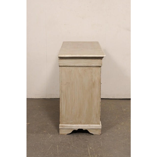 19th Century French Painted Wood Buffet Cabinet For Sale - Image 11 of 12