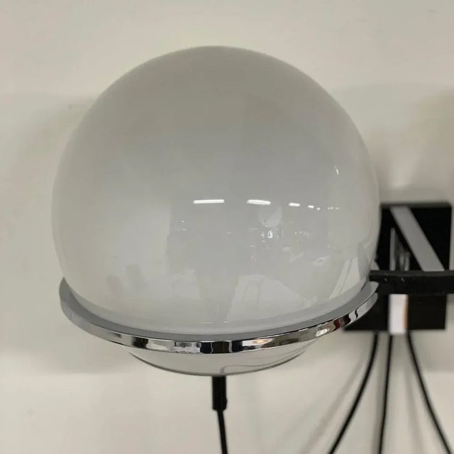 Tolkien ‘Lord of the Rings’ Wall Lamp with Two Morning Mist Glass Balloons by Raak, 1970s For Sale - Image 9 of 16