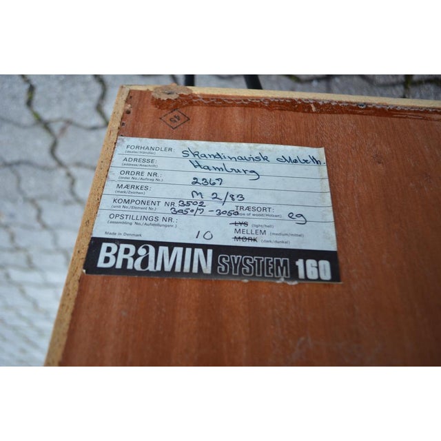 Oak Bookcases from Bramin, 1960s For Sale - Image 9 of 18