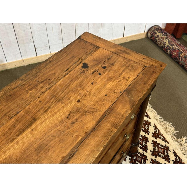 19th Century Empire Cherry Wood Chest of Drawers For Sale - Image 14 of 18