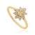 Not Yet Made - Made To Order 14k Gold Victorian Inspired Fancy Yellow Diamond Flower Cluster Ring Size 6.5 For Sale - Image 5 of 17