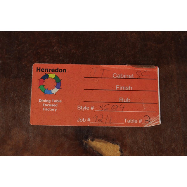 Henredon Country French Style Dining Room Table For Sale - Image 15 of 16