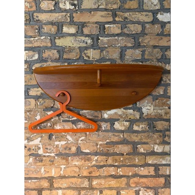 Semi-Circular Coat Rack in Teak by Lysgaard Møbler, 1970s For Sale - Image 11 of 11