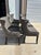 Contemporary Set of Six Bellevue Modern Charcoal Gray Chairs, Alder & Tweed For Sale - Image 3 of 7