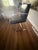 Quantity of 4 Knoll Brno Black Leather chairs. Chairs have manufacturing tag underneath the seats. Tag is Knoll...