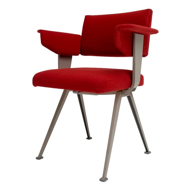 Dark Red Resort Chair by Friso Kramer for Ahrend de Cirkel, 1970s For Sale