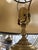 Metal Mid 20th Century Black and Brass Gold Neoclassical Lamp For Sale - Image 7 of 7