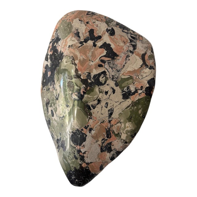 Contemporary Scagliola Faux Tortoise Shell Wall Sculpture For Sale - Image 4 of 6