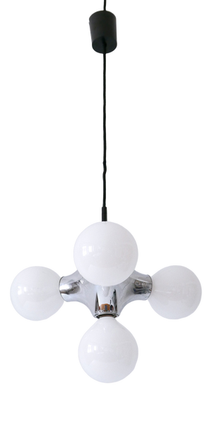 Mid-Century Modern Atomic Pendant Lamp by Gebrüder Cosack, Germany, 1970s