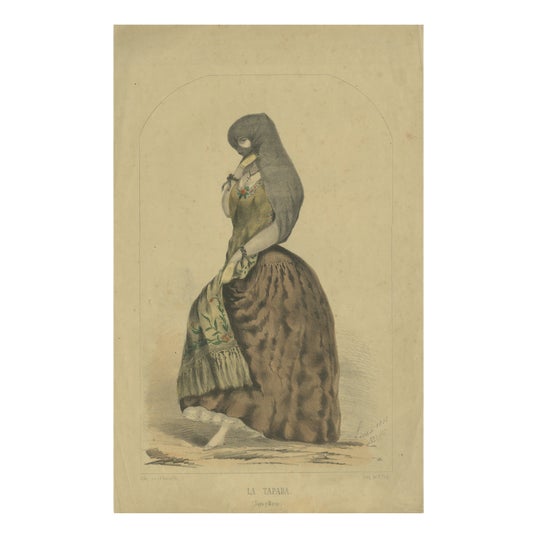A. A. Bonnaffé, La Tapada of Lima, Peru, 1855, Print For Sale
