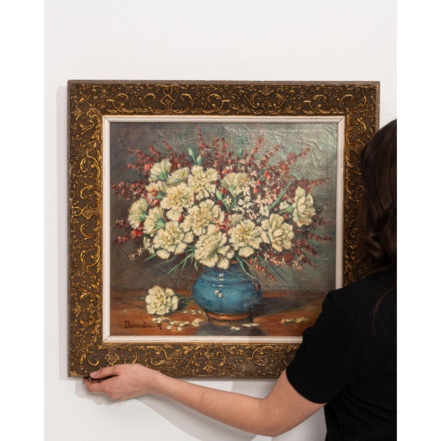 This early 20th century painting from Belgium is an oil on canvas. Its form follows honest, well-proportioned lines...