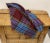 Merino Lambswool Knee Rug / Blanket in a Colorful Blue Plaid Pattern- Made in England For Sale - Image 10 of 11