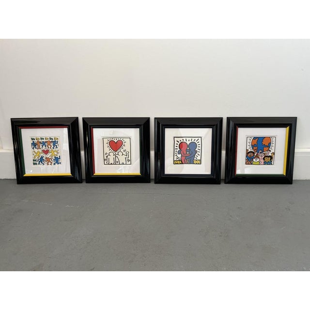 Keith Haring, Compositions, Screen Prints, 1980s-1990s, Set of 4 For Sale - Image 3 of 14