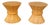 Vintage Pair of Wheat Sheaf End Tables For Sale