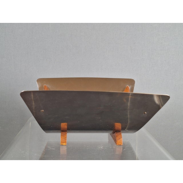 Mid-Century Modern Kalmar Bowl Kalmar in Stainless Steel and Teak from Arthur Salm, 1960s For Sale - Image 3 of 7