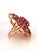 Bochic "Orient" Vintage Ruby, Rhodolite & Amethyst Ring Set In 18K Gold & Silver For Sale - Image 4 of 18