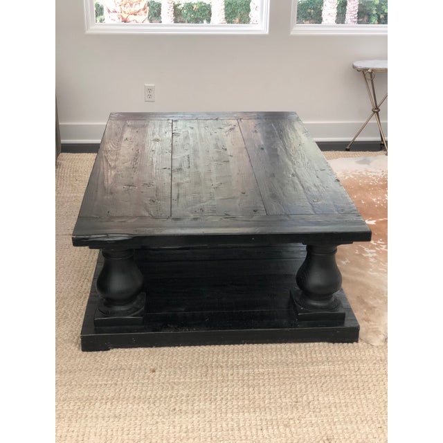 Restoration Hardware Black Trestle Table Chairish