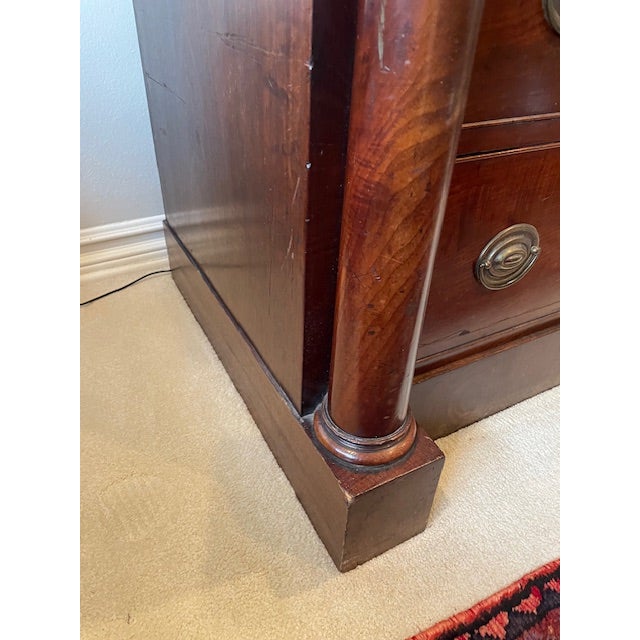 Mid 19th Century 19th Century Mahogany English Butlers Chest For Sale - Image 5 of 12