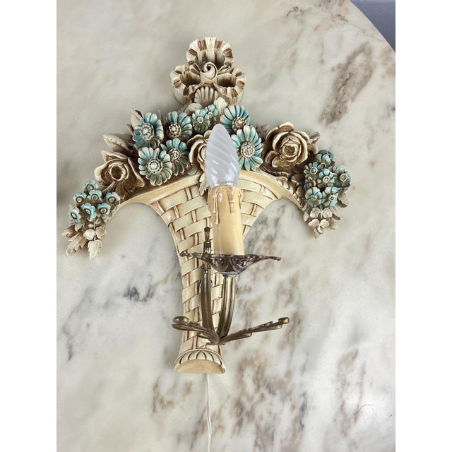 Vintage Italian Venetian Wall Lights, 1960s, Set of 2 For Sale - Image 6 of 14