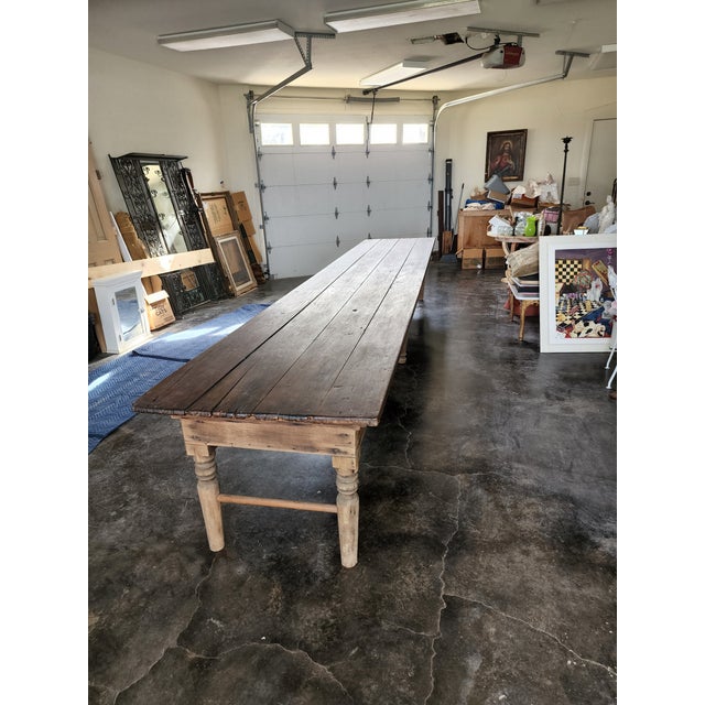 Rustic Sixteen Foot Texas Longleaf Pine Table Chairish